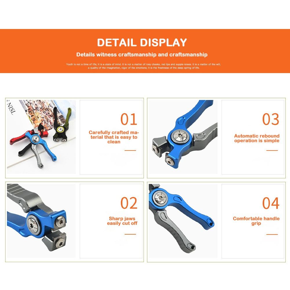 كماشة صيد من سبائك الألومنيوم  - مراجعة Fishing Line Cutter وسعره